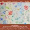 image:imageMaison d Hermine Kitchen Curtain Set for Windows 100 Cotton Set of Kitchen Curtain Valance for Home 2 Tier 28X36 and 1 Valance 56X18 Caf Gifts for Mothers Day Magnolia Mornings037  Just Floral
