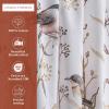 image:imageMaison d Hermine Kitchen Curtain Set for Windows 100 Cotton Set of Kitchen Curtain Valance for Home 2 Tier 28X36 and 1 Valance 56X18 Caf Gifts for Mothers Day Magnolia Mornings072  Meadow Florals  Brown