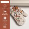 image:imageMaison d Hermine Oven Gloves 100 Cotton Oven Mitt 7 x 13 with Loop Heat Resistant BBQ Cooking Gloves for Thanksgiving Christmas Decorations Baking Handling Hot Pans Pack of 1 Recolte