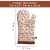 image:imageMaison d Hermine Oven Gloves 100 Cotton Oven Mitt 7 x 13 with Loop Heat Resistant Cooking Gloves for Thanksgiving Christmas Decorations Baking Handling Hot Pans Pack of 1 Reveillon Au Jardin