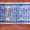 image:imageMaison d Hermine Pot Holders 100 Cotton Heat Resistant Potholders 8 x 8 Hot Pads with Loop BBQ Cooking Baking Gifts for Mothers Day Handling Hot Pans SpringSummer Pack of 2 Melodie Bleue