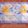 image:imageMaison d Hermine Pot Holders 100 Cotton Heat Resistant Potholders 8 x 8 Hot Pads with Loop BBQ Cooking Baking Gifts for Mothers Day Handling Hot Pans SpringSummer Pack of 1 Girassol