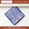 image:imageMaison d Hermine Pot Holders 100 Cotton Heat Resistant Potholders 8 x 8 Hot Pads with Loop BBQ Cooking Baking Gifts for Mothers Day Handling Hot Pans SpringSummer Pack of 1 Melodie Bleue
