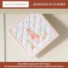 image:imageMaison d Hermine Pot Holders 100 Cotton Heat Resistant Potholders 8 x 8 Hot Pads with Loop BBQ Cooking Baking Gifts for Mothers Day Handling Hot Pans SpringSummer Pack of 1 Bunny Party