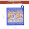 image:imageMaison d Hermine Pot Holders 100 Cotton Heat Resistant Potholders 8 x 8 Hot Pads with Loop BBQ Cooking Baking Gifts for Mothers Day Handling Hot Pans SpringSummer Pack of 1 Girassol