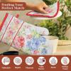 image:imageMaison d Hermine Pot Holders 100 Cotton Heat Resistant Potholders 8 x 8 Hot Pads with Loop BBQ Cooking Baking Gifts for Mothers Day Handling Hot Pans SpringSummer Pack of 1 Vintage Floral