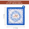 image:imageMaison d Hermine Pot Holders 100 Cotton Heat Resistant Potholders 8 x 8 Hot Pads with Loop Cooking Baking Gifts for Mothers Day Handling Hot Pans SpringSummer Pack of 1 Amsterdam Canals