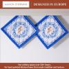 image:imageMaison d Hermine Pot Holders 100 Cotton Heat Resistant Potholders 8 x 8 Hot Pads with Loop Cooking Baking Gifts for Mothers Day Handling Hot Pans SpringSummer Pack of 2 Amsterdam Canals