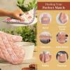 image:imageMaison d Hermine Pot Holders 100 Cotton Heat Resistant Potholders 8 x 8 Hot Pads with Loop for Thanksgiving Christmas Decorations BBQ Cooking Baking Handling Hot Pans Pack of 1 Harvest Festival