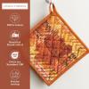 image:imageMaison d Hermine Pot Holders 100 Cotton Heat Resistant Potholders 8 x 8 Hot Pads with Loop for Thanksgiving Christmas Decorations BBQ Cooking Handling Hot Pans Pack of 1 Thanksgiving Tartan