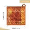 image:imageMaison d Hermine Pot Holders 100 Cotton Heat Resistant Potholders 8 x 8 Hot Pads with Loop for Thanksgiving Christmas Decorations BBQ Cooking Handling Hot Pans Pack of 1 Thanksgiving Tartan