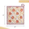 image:imageMaison d Hermine Pot Holders Set 100 Cotton Heat Resistant Potholders 8 x 8 Hot Pads with Loop for Thanksgiving Christmas Decorations BBQ Baking Handling Hot Pans Pack of 2 Harvest Festival