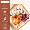 image:imageMaison d Hermine Pot Holders Set 100 Cotton Heat Resistant Potholders 8 x 8 Hot Pads with Loop for Thanksgiving Christmas Decorations Handling Hot Pans Pack of 2 Pumpkin Garden  Cloudy Cream
