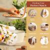 image:imageMaison d Hermine Pot Holders Set 100 Cotton Heat Resistant Potholders 8 x 8 Hot Pads with Loop for Thanksgiving Christmas Decorations Handling Hot Pans Pack of 2 Pumpkin Garden  Cloudy Cream