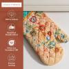 image:imageMaison dHermine Oven Gloves 100 Cotton Oven Mitt 7 x 13 with Loop Heat Resistant BBQ Cooking Gloves Baking Grilling Gifts for Mothers Day SpringSummer Pack of 1 Luxury Loft  Peach
