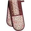 image:imageMaison d Hermine Double Oven Mitt 7 x 35 100 Cotton Heat Resistant BBQ Cooking Gloves with Loop for Thanksgiving Christmas Decorations Baking Cooking Handling Hot Pan Reveillon Au Jardin