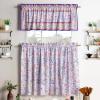 image:imageMaison d Hermine Kitchen Curtain Set for Windows 100 Cotton Set of Kitchen Curtain Valance for Home 2 Tier 28X36 and 1 Valance 56X18 Caf Gifts for Mothers Day Magnolia Mornings081  Indian Floral