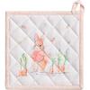 image:imageMaison d Hermine Pot Holders 100 Cotton Heat Resistant Potholders 8 x 8 Hot Pads with Loop BBQ Cooking Baking Gifts for Mothers Day Handling Hot Pans SpringSummer Pack of 1 Bunny Party