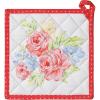 image:imageMaison d Hermine Pot Holders 100 Cotton Heat Resistant Potholders 8 x 8 Hot Pads with Loop BBQ Cooking Baking Gifts for Mothers Day Handling Hot Pans SpringSummer Pack of 1 Vintage Floral
