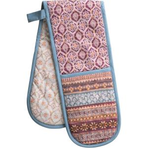 image:imageMaison d Hermine Double Oven Mitt 7 x 35 100 Cotton Heat Resistant BBQ Cooking Gloves with Loop for Thanksgiving Christmas Decorations Baking Cooking Barbeque Handling Hot Pan Fair Isle