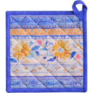 image:imageMaison d Hermine Pot Holders 100 Cotton Heat Resistant Potholders 8 x 8 Hot Pads with Loop BBQ Cooking Baking Gifts for Mothers Day Handling Hot Pans SpringSummer Pack of 1 Girassol