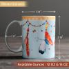 image:imageMaison d Hermine Coffee Mug with Handle Fine Bone China Mugs Pack of Two Tea Cups for Hot Beverages Cappuccino Latte Home Restaurant Gifts for Mothers day Christmas Tradition  Pack of 2 15 Ounce013  Ibiza  Blue  Festival