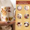 image:imageMaison d Hermine Coffee Mug with Handle Fine Bone China Mugs Pack of Two Tea Cups for Hot Beverages Cappuccino Latte Home Restaurant Gifts for Mothers day Christmas Tradition  Pack of 2 15 Ounce016  Kelim  Prairie Autumn Joy