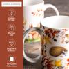 image:imageMaison d Hermine Coffee Mug with Handle Fine Bone China Mugs Pack of Two Tea Cups for Hot Beverages Cappuccino Latte Home Restaurant Gifts for Mothers day Christmas Tradition  Pack of 2 15 Ounce006  SousBois  Pack of 2