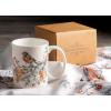 image:imageMaison d Hermine Coffee Mug with Handle Fine Bone China Mugs Pack of Two Tea Cups for Hot Beverages Cappuccino Latte Home Restaurant Gifts for Mothers day Christmas Tradition  Pack of 2 15 Ounce030  Whitish Shabby Chique  Winter Berries