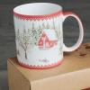 image:imageMaison d Hermine Coffee Mug with Handle Fine Bone China Mugs Pack of Two Tea Cups for Hot Beverages Cappuccino Latte Home Restaurant Gifts for Mothers day Christmas Tradition  Pack of 2 15 Ounce043  Rural Christmas  Jokkmokk