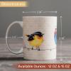 image:imageMaison d Hermine Coffee Mug with Handle Fine Bone China Mugs Pack of Two Tea Cups for Hot Beverages Cappuccino Latte Home Restaurant Gifts for Mothers day Christmas Tradition  Pack of 2 15 Ounce024  Birdies on Wire  Nuthatch