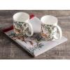 image:imageMaison d Hermine Coffee Mug with Handle Fine Bone China Mugs Pack of Two Tea Cups for Hot Beverages Cappuccino Latte Home Restaurant Gifts for Mothers day Christmas Tradition  Pack of 2 15 Ounce018  Holly Time  Pack of 2