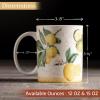 image:imageMaison d Hermine Coffee Mug with Handle Fine Bone China Mugs Pack of Two Tea Cups for Hot Beverages Cappuccino Latte Home Restaurant Gifts for Mothers day Christmas Tradition  Pack of 2 15 Ounce004  Limoncello  Verna