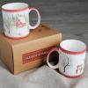 image:imageMaison d Hermine Coffee Mug with Handle Fine Bone China Mugs Pack of Two Tea Cups for Hot Beverages Cappuccino Latte Home Restaurant Gifts for Mothers day Christmas Tradition  Pack of 2 15 Ounce043  Rural Christmas  Pack of 2