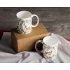 image:imageMaison d Hermine Coffee Mug with Handle Fine Bone China Mugs Pack of Two Tea Cups for Hot Beverages Cappuccino Latte Home Restaurant Gifts for Mothers day Christmas Tradition  Pack of 2 15 Ounce018  Holly Time  Pack of 2
