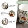 image:imageMaison d Hermine Coffee Mug with Handle Fine Bone China Mugs Pack of Two Tea Cups for Hot Beverages Cappuccino Latte Home Restaurant Gifts for Mothers day Christmas Tradition  Pack of 2 15 Ounce018  Holly Time  Biche