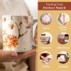 image:imageMaison d Hermine Coffee Mug with Handle Fine Bone China Mugs Pack of Two Tea Cups for Hot Beverages Cappuccino Latte Home Restaurant Gifts for Mothers day Christmas Tradition  Pack of 2 15 Ounce016  Kelim  Prairie Pack of 2