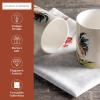 image:imageMaison d Hermine Coffee Mug with Handle Fine Bone China Mugs Pack of Two Tea Cups for Hot Beverages Cappuccino Latte Home Restaurant Gifts for Mothers day Christmas Tradition  Pack of 2 15 Ounce017  Campagne Pack of 2