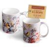 image:imageMaison d Hermine Coffee Mug with Handle Fine Bone China Mugs Pack of Two Tea Cups for Hot Beverages Cappuccino Latte Home Restaurant Gifts for Mothers day Christmas Tradition  Pack of 2 15 Ounce037  Equinoxe  Grey Pack of 2