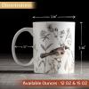 image:imageMaison d Hermine Coffee Mug with Handle Fine Bone China Mugs Pack of Two Tea Cups for Hot Beverages Cappuccino Latte Home Restaurant Gifts for Mothers day Christmas Tradition  Pack of 2 15 Ounce022  Meadow Florals  Brown Meadow Mornings