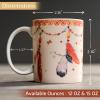 image:imageMaison d Hermine Coffee Mug with Handle Fine Bone China Mugs Pack of Two Tea Cups for Hot Beverages Cappuccino Latte Home Restaurant Gifts for Mothers day Christmas Tradition  Pack of 2 15 Ounce012  Ibiza  Beige  Feather