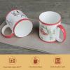 image:imageMaison d Hermine Coffee Mug with Handle Fine Bone China Mugs Pack of Two Tea Cups for Hot Beverages Cappuccino Latte Home Restaurant Gifts for Mothers day Christmas Tradition  Pack of 2 15 Ounce043  Rural Christmas  Pack of 2