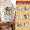 image:imageMaison d Hermine Coffee Mug with Handle Fine Bone China Mugs Pack of Two Tea Cups for Hot Beverages Cappuccino Latte Home Restaurant Gifts for Mothers day Christmas Tradition  Pack of 2 15 Ounce008  Champ De Mars  Paris