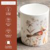 image:imageMaison d Hermine Coffee Mug with Handle Fine Bone China Mugs Pack of Two Tea Cups for Hot Beverages Cappuccino Latte Home Restaurant Gifts for Mothers day Christmas Tradition  Pack of 2 15 Ounce025  Meadow Florals Beige  Meadow Morning