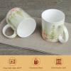 image:imageMaison d Hermine Coffee Mug with Handle Fine Bone China Mugs Pack of Two Tea Cups for Hot Beverages Cappuccino Latte Home Restaurant Gifts for Mothers day Christmas Tradition  Pack of 2 15 Ounce044  Winter Morning  Pack of 2