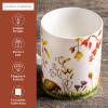 image:imageMaison d Hermine Coffee Mug with Handle Fine Bone China Mugs Pack of Two Tea Cups for Hot Beverages Cappuccino Latte Home Restaurant Gifts for Mothers day Christmas Tradition  Pack of 2 15 Ounce006  SousBois  SousBois