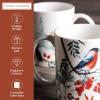 image:imageMaison d Hermine Coffee Mug with Handle Fine Bone China Mugs Pack of Two Tea Cups for Hot Beverages Cappuccino Latte Home Restaurant Gifts for Mothers day Christmas Tradition  Pack of 2 15 Ounce015  Morzine  Pack of 2
