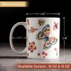 image:imageMaison d Hermine Coffee Mug with Handle Fine Bone China Mugs Pack of Two Tea Cups for Hot Beverages Cappuccino Latte Home Restaurant Gifts for Mothers day Christmas Tradition  Pack of 2 15 Ounce021  Happy Florals  High Summer Butterfliess