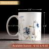 image:imageMaison d Hermine Coffee Mug with Handle Fine Bone China Mugs Pack of Two Tea Cups for Hot Beverages Cappuccino Latte Home Restaurant Gifts for Mothers day Christmas Tradition  Pack of 2 15 Ounce020  Ice Florals  Forsty Morning