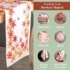 image:imageMaison d Hermine Table Runner 100 Cotton Double Layer Table Runners 72 inches Long for Thanksgiving Christmas Decorations Home Kitchen Dining Party Wedding Crystal Star 145 x 72